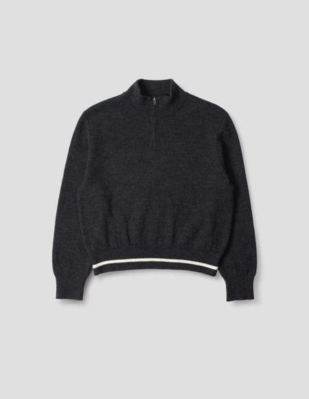 Margaret Howell MHL Felted Wool V-Neck sweater - Grain | Garmentory