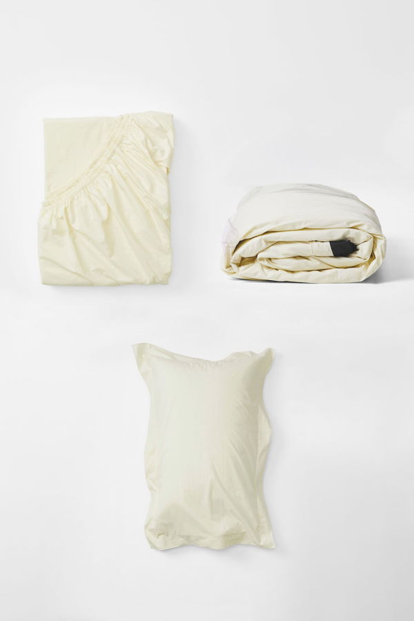 SUTRAM King Single Set with Canvas and Bi-Colour Canvas with Cinder Bedding Set