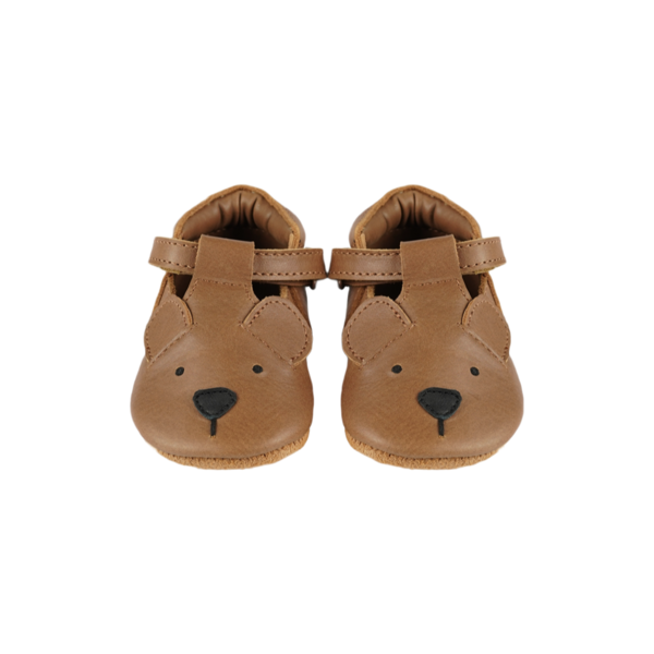 KIDS Donsje Spark Classic Shoes Bear Baby Shoes - Cognac Classic Leather