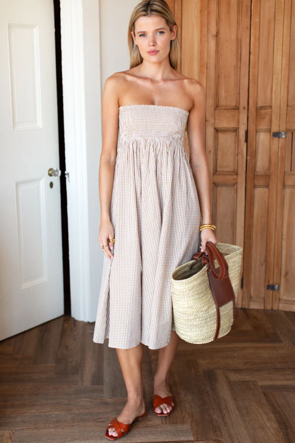 Emerson Fry Smocked Maxi Skirt