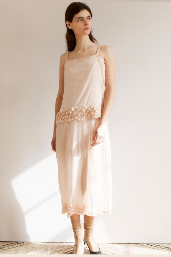 Caramel Scalloped Cami Top
