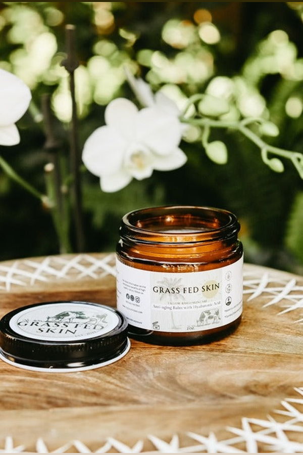 Grass Fed Skin Tallow Skincare Anti-Aging Balm with Hyaluronic Acid