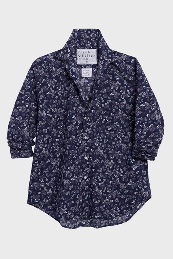 Frank & Eileen Eileen Relaxed Button Up Shirt - Navy Floral