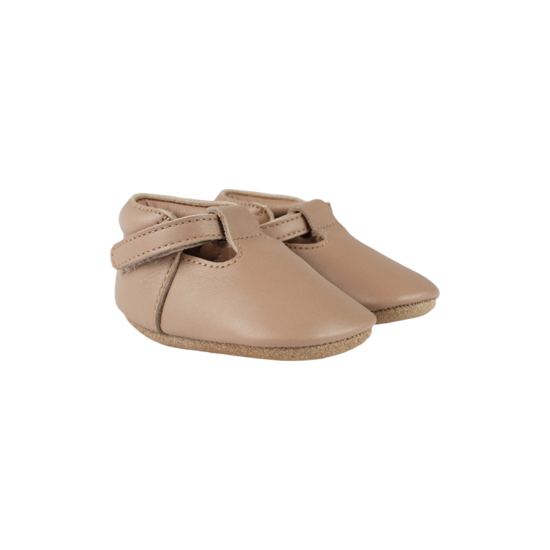 KIDS Donsje Elia Shoes - Praline Leather