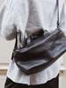 Lihann George Lili Matte Natural Grain Handbag - Deep Espresso - Thumbnail 4