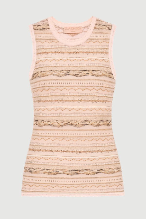 Ulla Johnson Alisa Knit Top - Hibiscus
