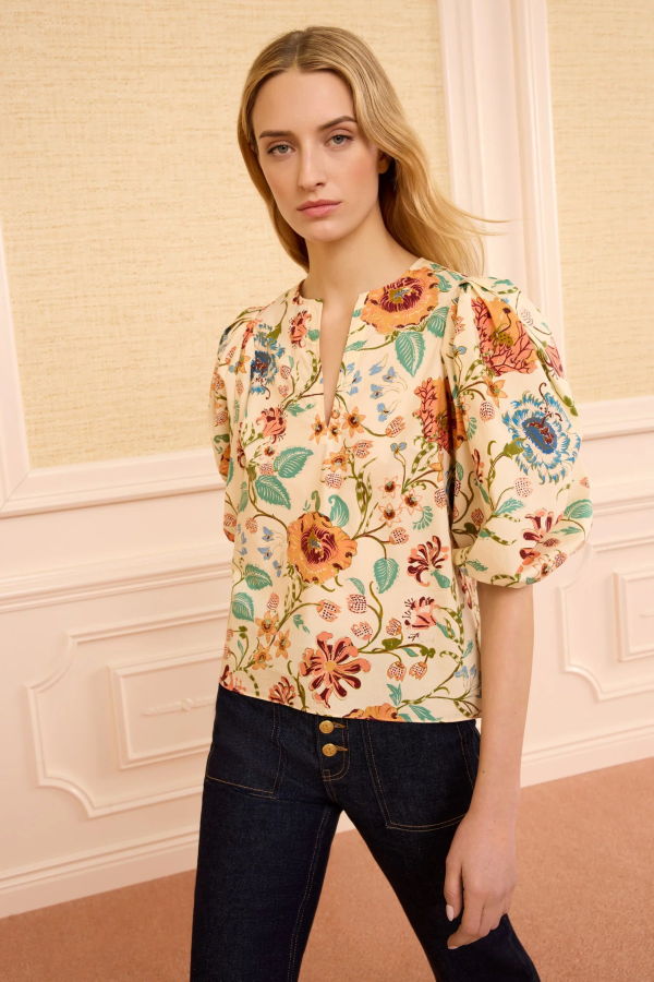 Ulla Johnson Florielle SS Cotton Top