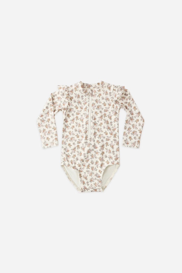 KIDS Rylee + Cru Quincy Mae Byron Rashguard Swimsuit