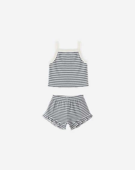 Kids Soor Ploom Flutter Tee - Stripe Eucalyptus | Garmentory