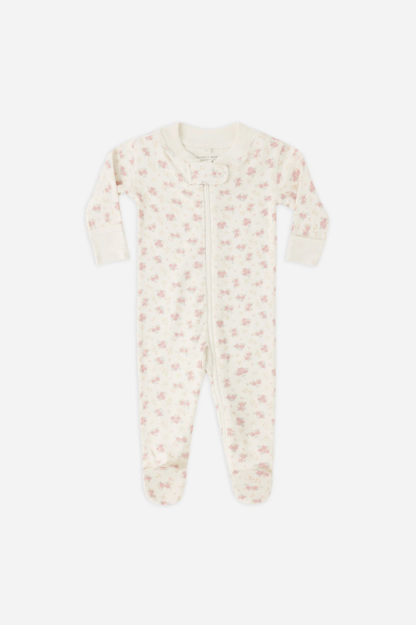 KIDS Rylee + Cru Quincy Mae Zip Long Sleeve Sleeper Footie