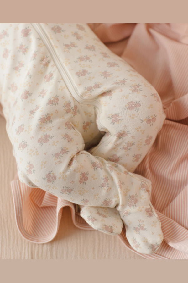 KIDS Rylee + Cru Quincy Mae Zip Long Sleeve Sleeper Footie