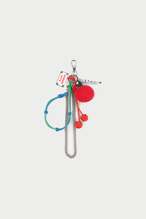 Charles Jeffrey Character Crochet Bag Charm - Apple