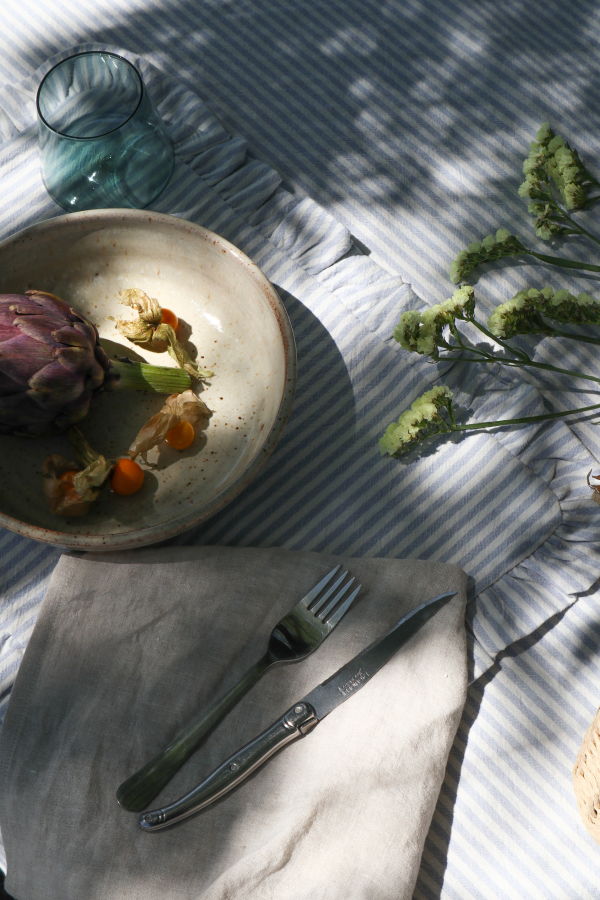 Eve Gravel HOME Les Napperons Organic Stripes Placemat