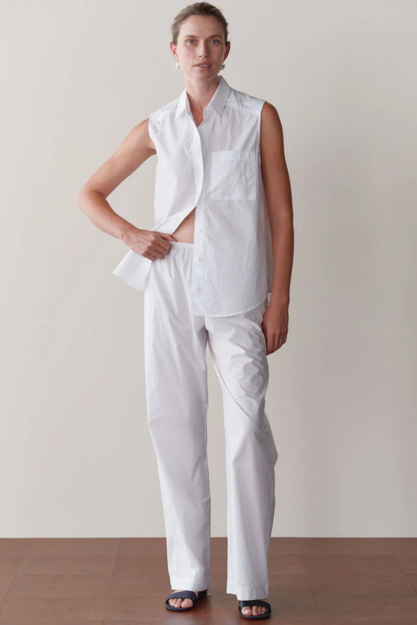 Donni. The Pop Simple Pant - Powder