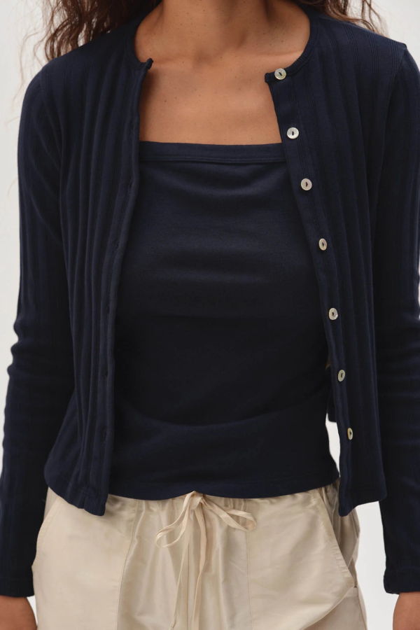 Donni. The Varied Rib Cardigan