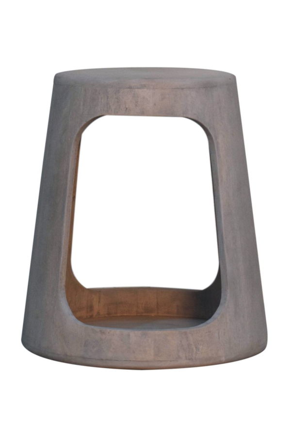 Expo Bazaar Solid Wood Side Table - Brown Acid Wash