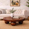 Expo Bazaar Solid Wood Bola Coffee Table - Brown - Thumbnail 1