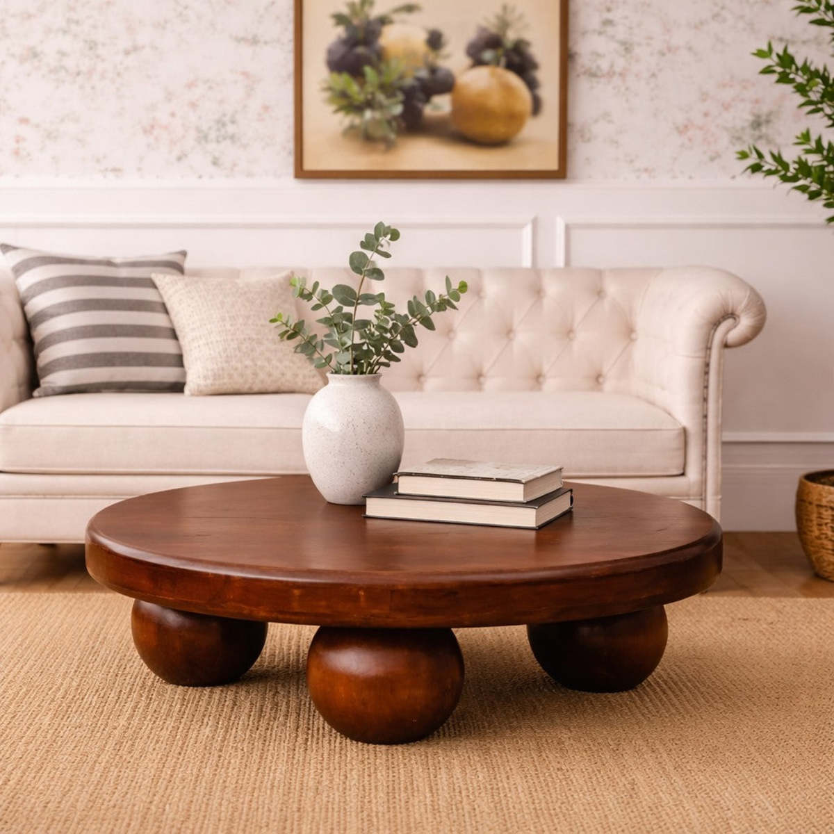 Expo Bazaar Solid Wood Bola Coffee Table - Brown - Image 1 of 8