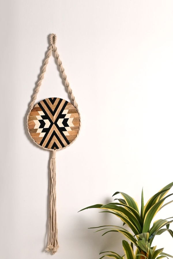 Expo Bazaar Wood & Rope Wall Hanging