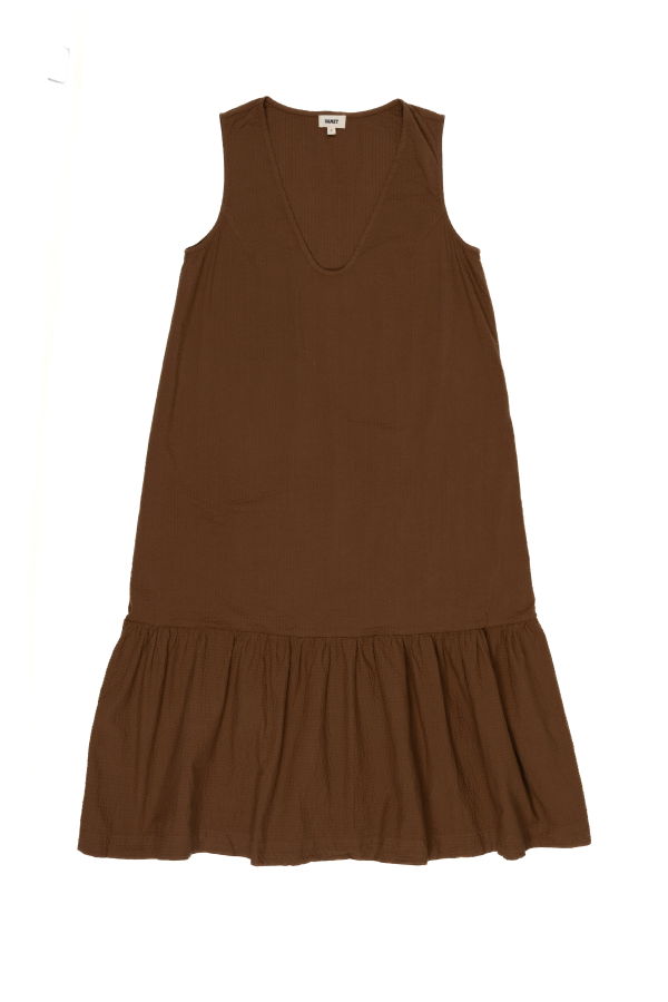 samet Pook Dress, Dachshund Seersucker