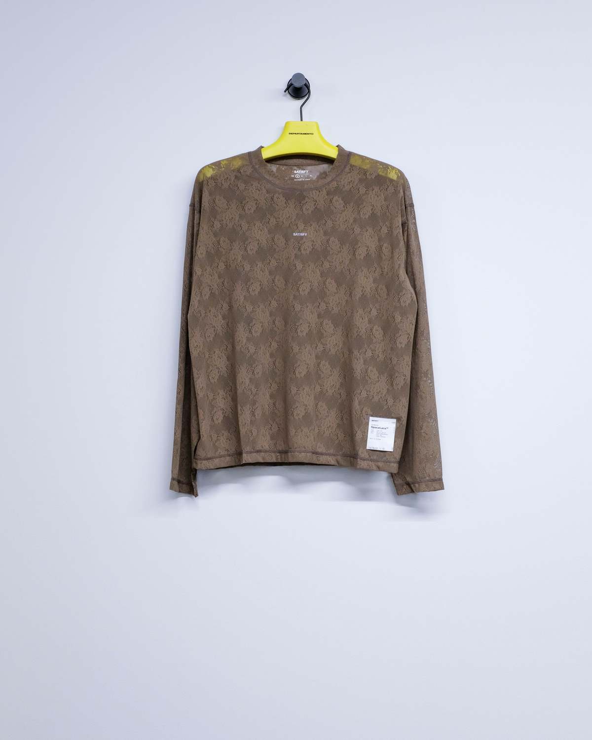 Satisfy Shiitake Space-Lace Long Tee - Shiitake - Image 1 of 2
