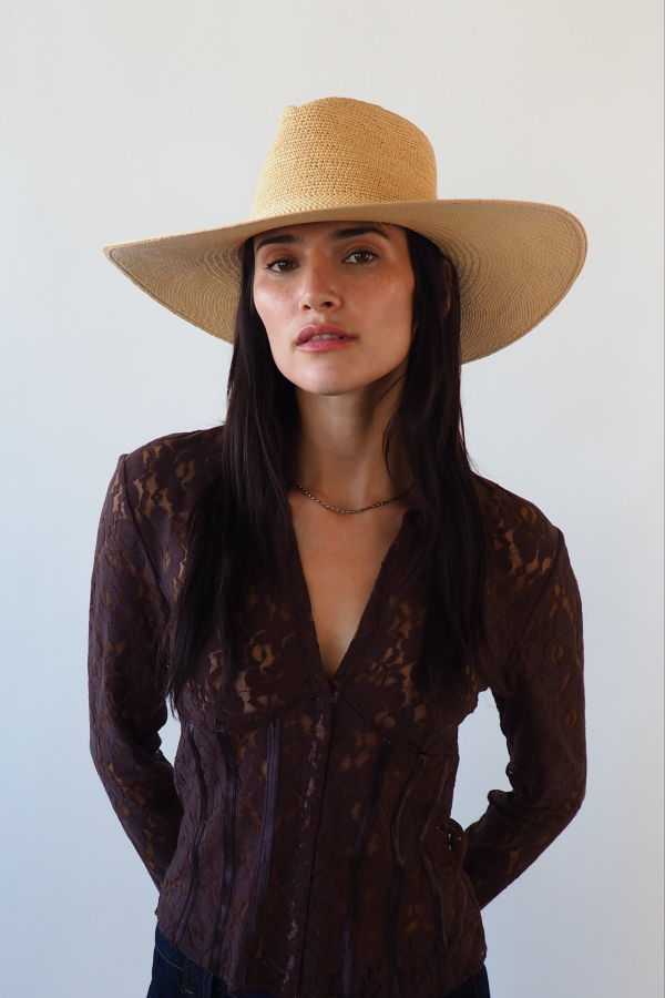 Clyde Caro Crochet Top Hat