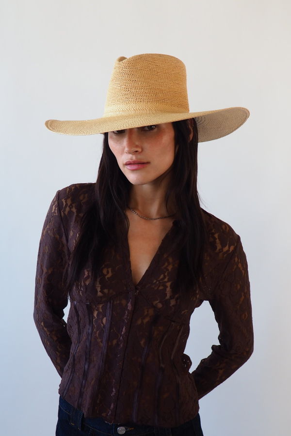 Clyde Caro Crochet Top Hat