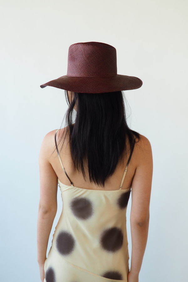Clyde Caro Hat w. Neck Shade - Earth Brown