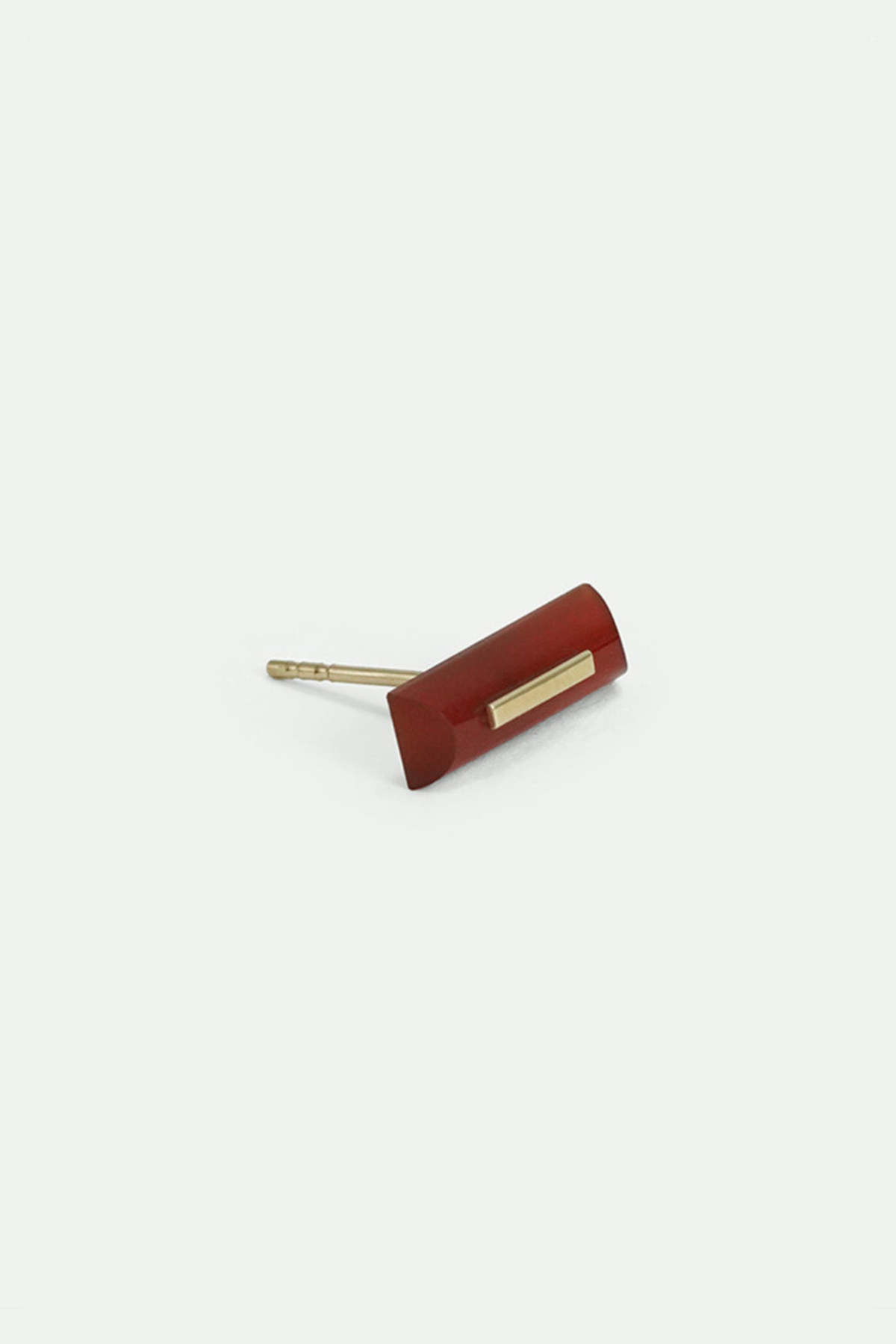 Kathleen Whitaker Carnelian Staple Stud - Image 1 of 2