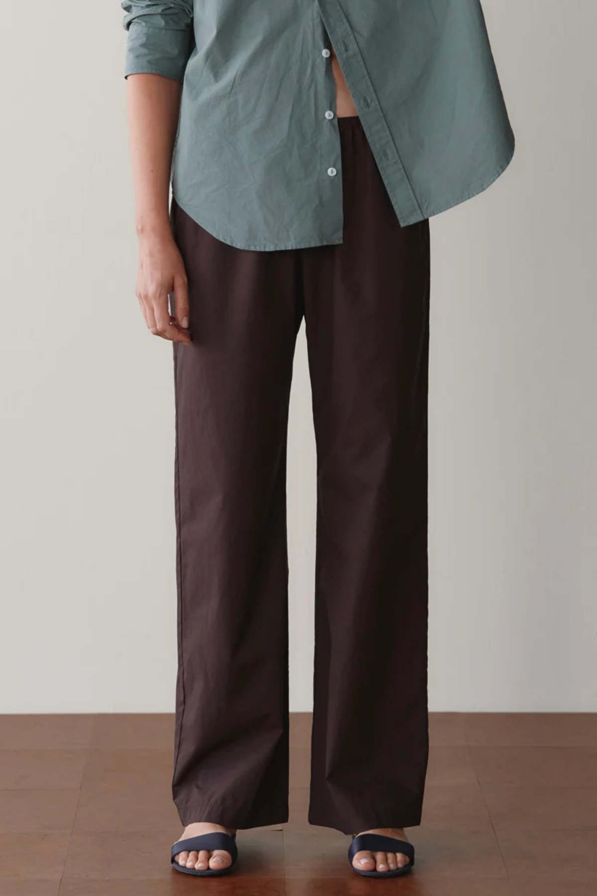 Donni. The Pop Simple Pant - Espresso - Image 2 of 4