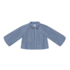 KIDS Donsje Cyran Jacket - Foggy Blue Striped - Thumbnail 1