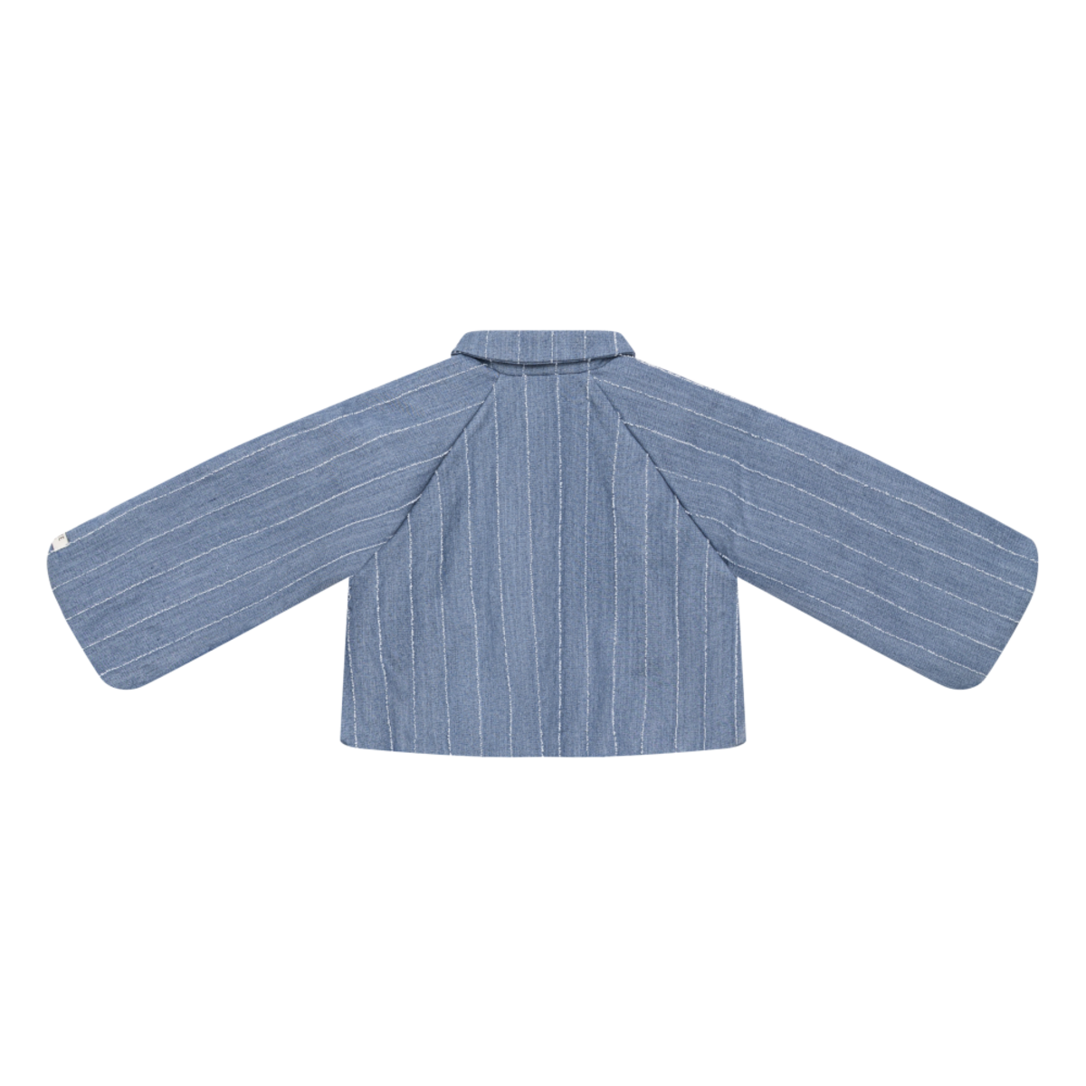 KIDS Donsje Cyran Jacket - Foggy Blue Striped - Image 3 of 4