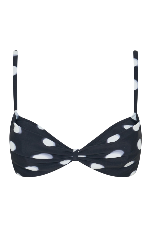 St. MACI Brella Cowl Neck Bikini Top - Medium Dual Polka