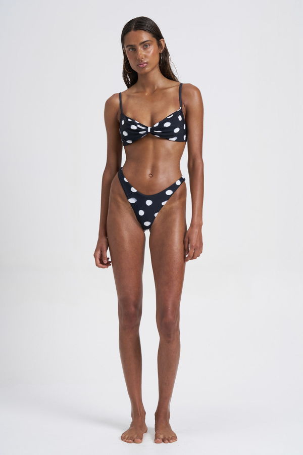 St. MACI Sabine High Cut Bikini Bottom - Medium Dual Polka