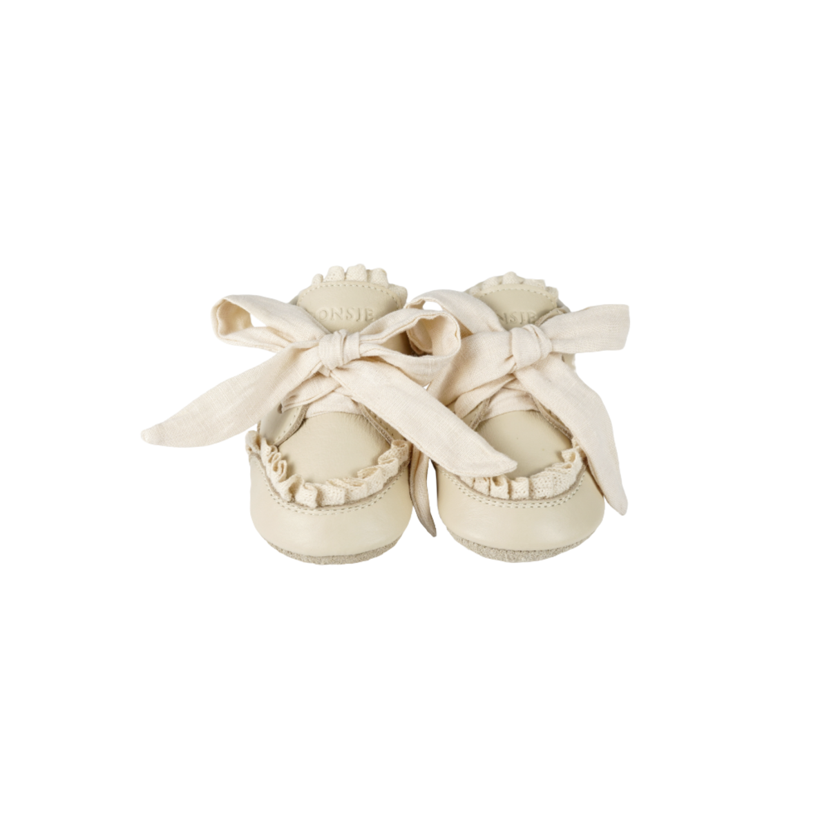 KIDS Donsje Loke Sneakers - Cream Leather - Image 1 of 7