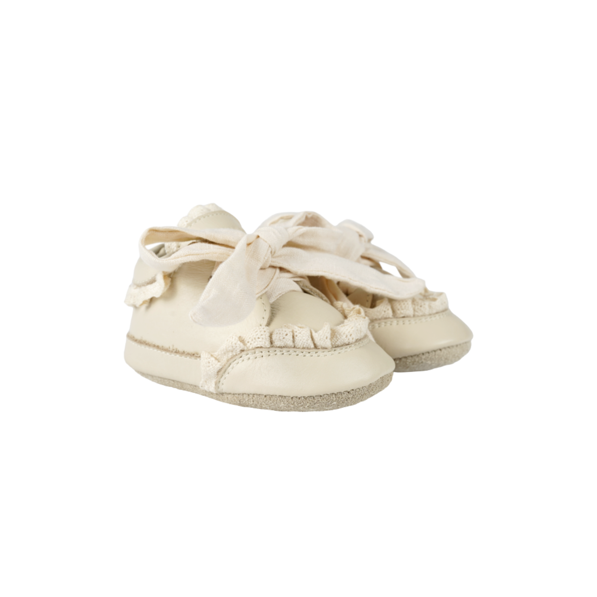 KIDS Donsje Loke Sneakers - Cream Leather - Image 4 of 7