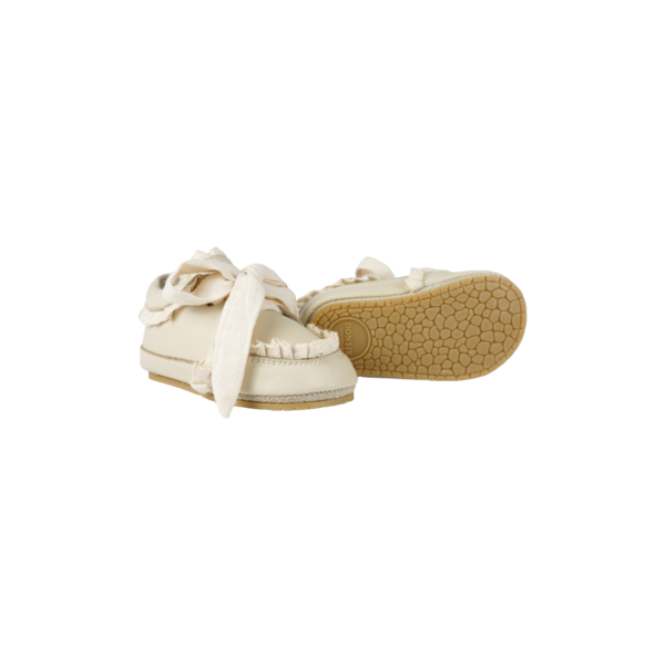 KIDS Donsje Loke Sneakers - Cream Leather
