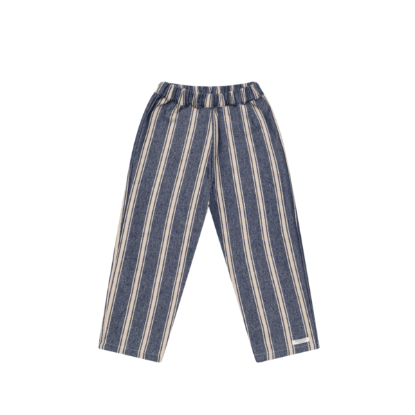Donsje Menno Trousers - Blue - Soft Sand Striped