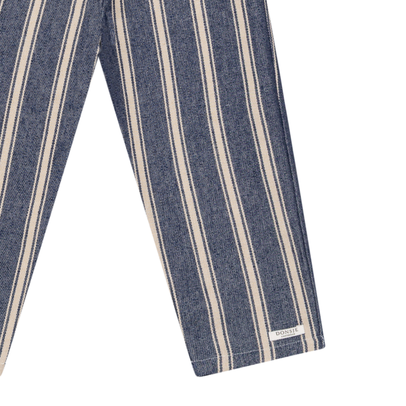 Donsje Menno Trousers - Blue - Soft Sand Striped