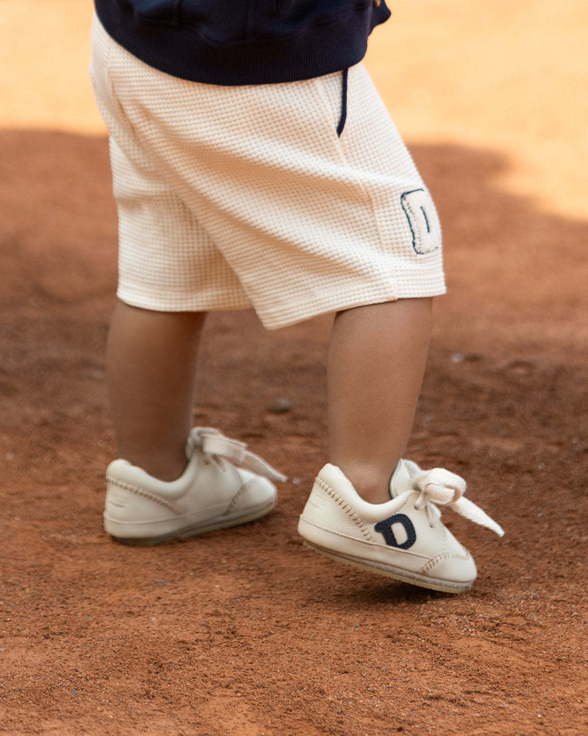 KIDS Donsje Olav Sneakers - Cream Leather - Image 2 of 7
