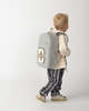 Donsje Raffie Schoolbag Backpack - Blue - Moss Green Striped - Thumbnail 4