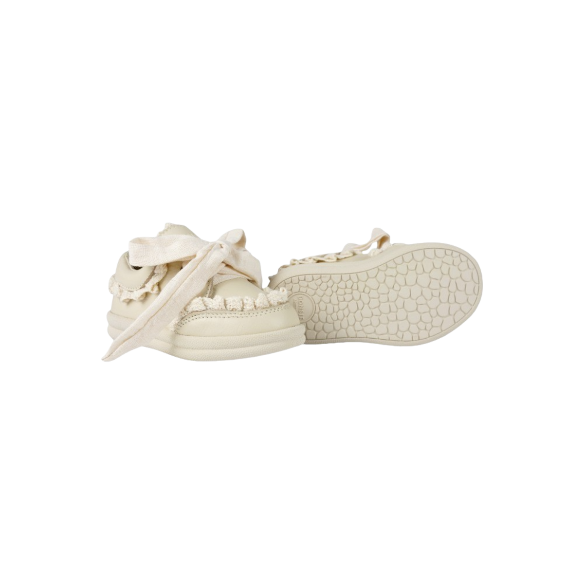 KIDS Donsje Wisel Sneakers - Cream Leather - Image 4 of 4