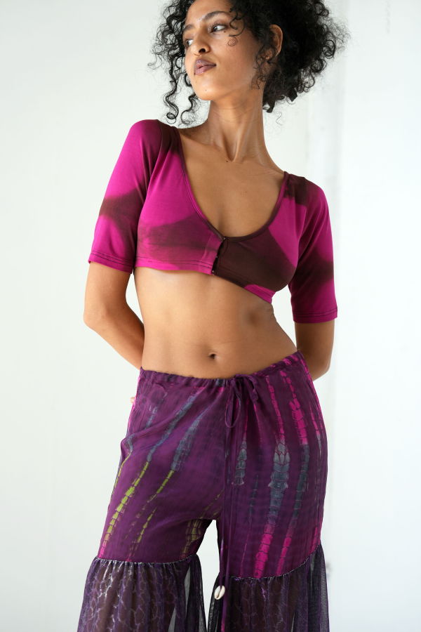 Abacaxi Stretchy Sari Blouse