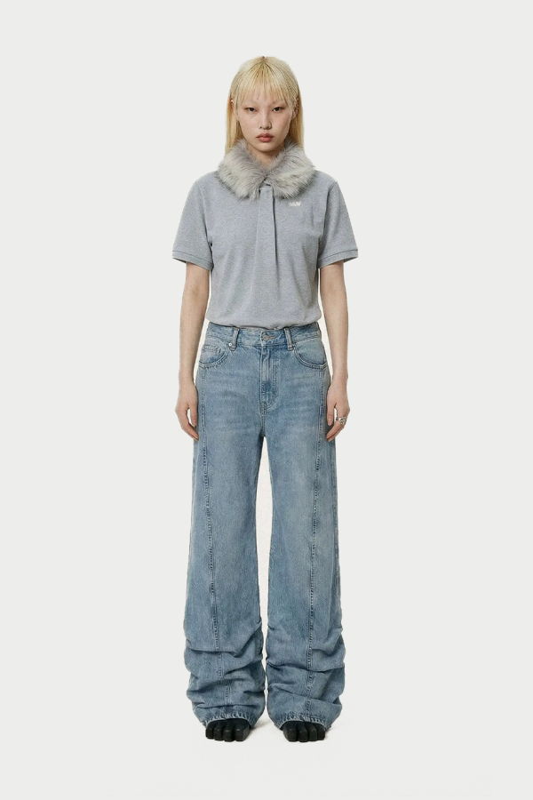 Avavav Jessie Sharpei Pleated Jeans