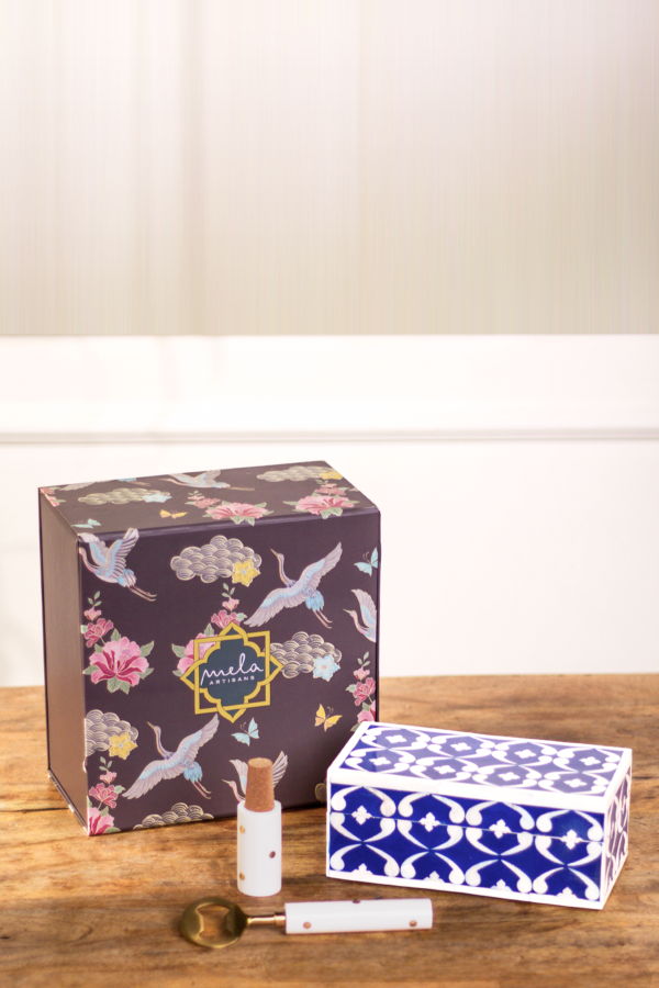 Mela Artisans Lattice Bar Accessories Gift Set