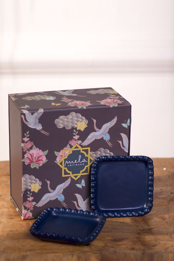 Mela Artisans Raatriti Handcrafted Trinket Tray Gift Box Set