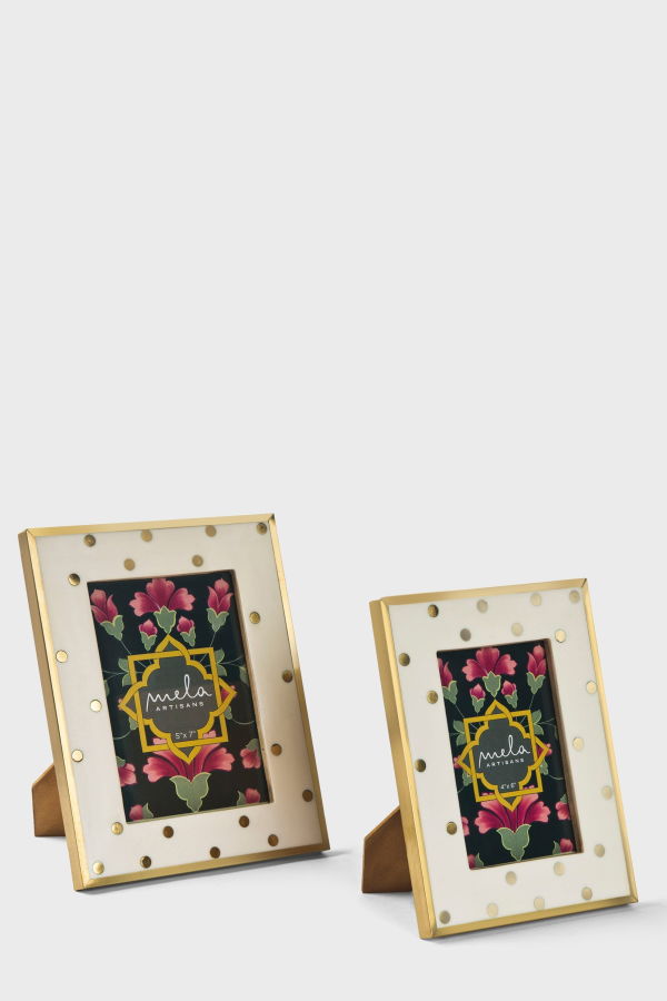 Mela Artisans Sitara Resin Photo Frame Gift Box Set