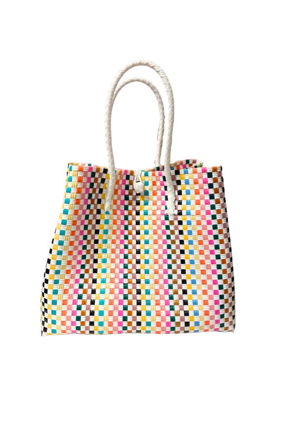 Sarah Stewart The Maxi Ella Handwoven Tote Recycled Plastic