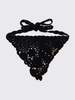 Ganni Head Scarf Crochet - Black - Thumbnail 1