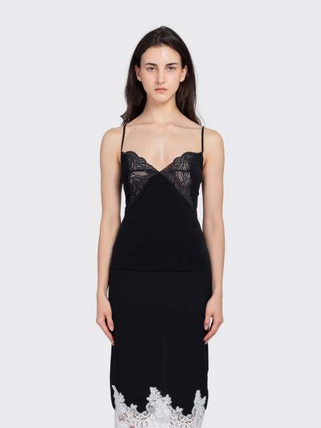 AMOMENTO Taffeta Mini Dress - Black | Garmentory
